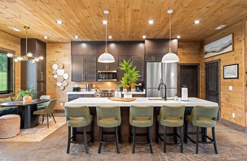 Wears Valley House | Luxe Smoky Lodge - Pool, Theater, Games, Sleeps 20