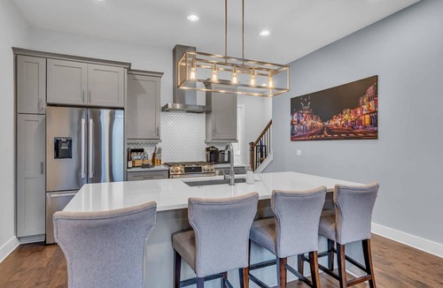 Nashville House | Luxury Townhome With Rooftop Deck Skyline Views