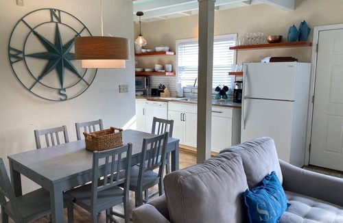 Cherry Grove Beach Apartment | Meander on Up - 2nd floor beach house! steps to the beach