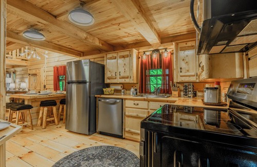 Elizabethton Cabin | Monarch Mountain Luxury Cabin with Hot Tub Pet Friendly Cabin A