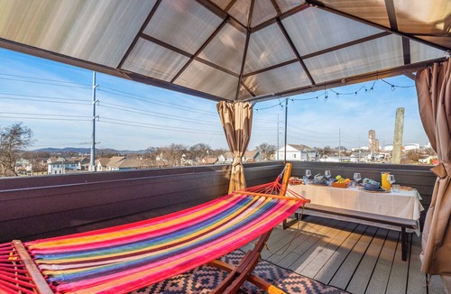 The Nations Apartment | Nashville Apartment: Private Deck & Free Parking
