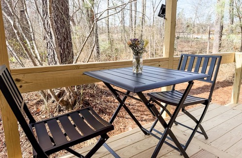 Henderson RV Rental | Nature Immersed Glamping Tent at Kerr Lake — "The Refuge"