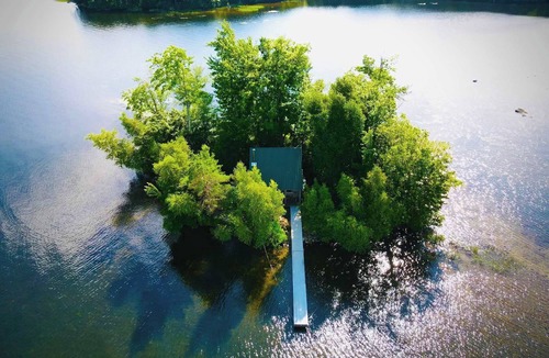 Monmouth House | Naughty Dog Private Island Log Cabin