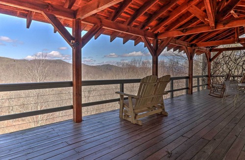 Mountain Cabin | NEW! Cozy Cabin Retreat w/ Fire Pit, Grill & Views