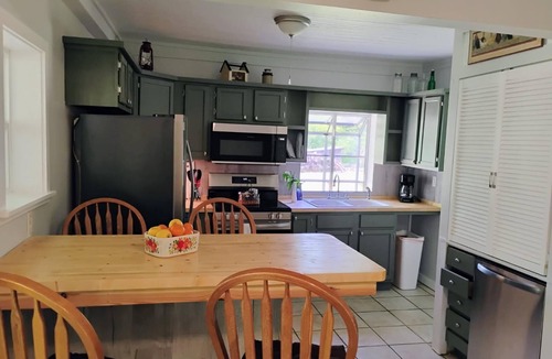 Sylva House | NEW LISTING beautiful relaxing creek front 3-bed 3-bath farmhouse getaway .