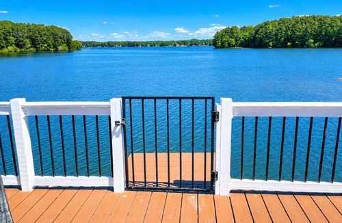 Littleton Cottage | NEW! Main lake Family-Friendly retreat with private dock, game room, & fire pit!
