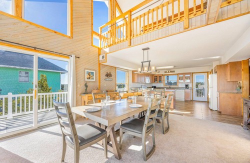 Salvo House | Oceanfront Peaceful Easy Feeling! Home w/Hot Tub, Game Room, Easy Beach Access