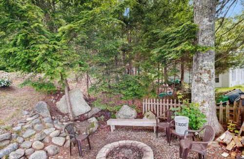 Otis House | Peaceful Lakefront Escape with Outdoor Dining, Beach Access, Deck & Firepit