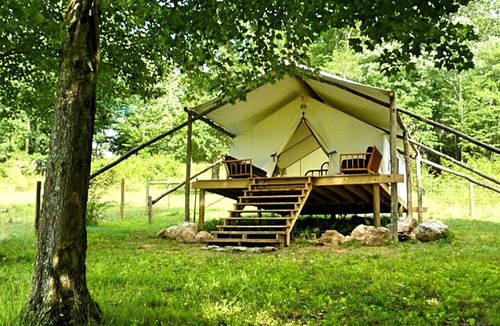 Dugspur House | Peaceful Safari Tent Rental in Floyd, Virginia