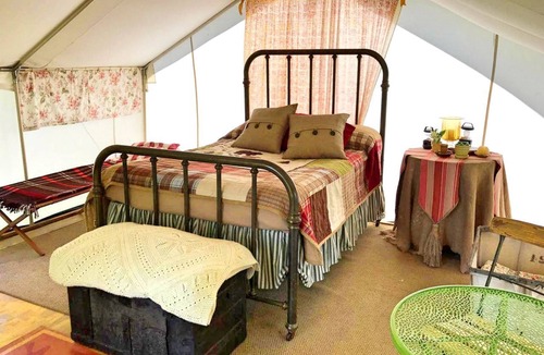 Dugspur House | Peaceful Safari Tent Rental in Floyd, Virginia