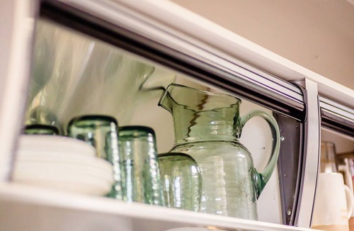 Newland Cottage | Petite Airstream Cottage w Private Hot Tub & Wellness Courtyard Access 30 acres