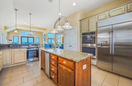 Salvo House | Premier Oceanfront Dog Friendly with Pool, Hot Tub, Elevator, Theater, Tiki Bar