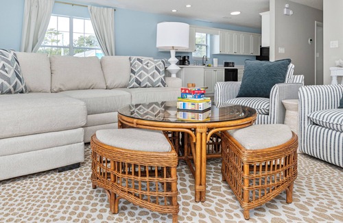 Surfside Beach House | Private Heated Pool, Hot Tub, 1-min Walk to Beach, Pet Friendly, King Bed
