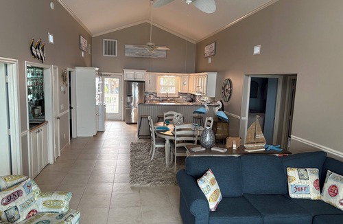 Cherry Grove Beach House | Private, Oceanfront, Cherry Grove, Golf cart included pet friendly, big swim spa