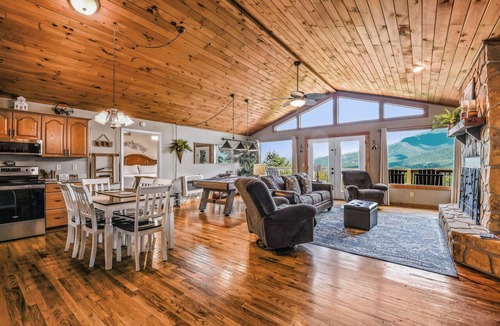 Wears Valley Cabin | Roundtop Mountain Ridge Cabin-Spacious 3 bedroom/Separate living spaces/Mtn View