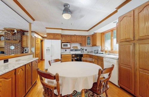 Orland House | Secluded waterfront home with private dock, outdoor dining, firepit, WiFi & W/D