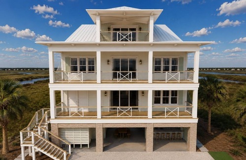 Inlet Harbour House | Second To None: Brand-New Luxury Retreat with Ocean Views, Pool & Hot Tub