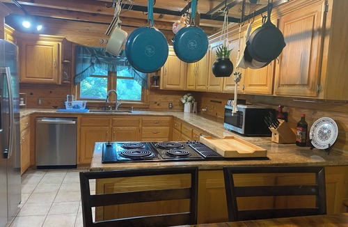 Lugoff House | Serene Riverfront Retreat near Historic Camden Sleeps 9 with RV Hookup, WiFi, AC