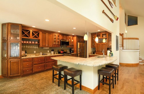 Raymond House | Spacious Luxury Retreat on Raymond Pond | Game Room & Private Dock