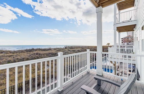 Crescent Beach House | Spectacular Oceanfront HOME Large Media&Game Room 12 bed 12 bath OVERSIZED POOL