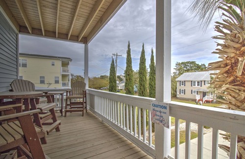 Crescent Beach House | Stairway to Havens North - Stunning Attached Coastal Home- Just a Quick Golf Cart Ride to the Beach!