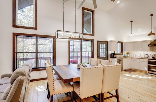 Flowery Branch Cottage | Steps to Lake Lanier: Wooded Escape w/Boat Dock