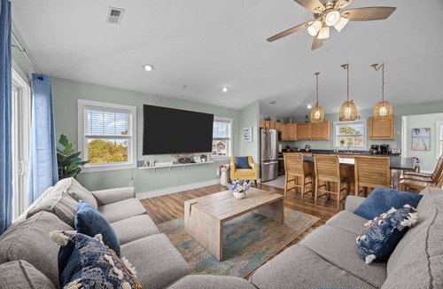 Wind Over Waves House | Stunning OBX 6BR Estate, Pool, Spa, Game Room, Fire Pit & Volleyball