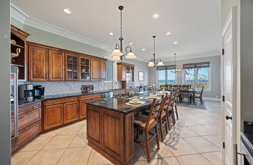 Ocean Point House | STUNNING Oceanfront Home! Golf & Ocean Views, Hot Tub, Golf Cart, Pool Access!