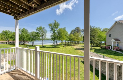 Mineral House | Three-story lakefront home w/covered boat slip, and tennis/pickleball access