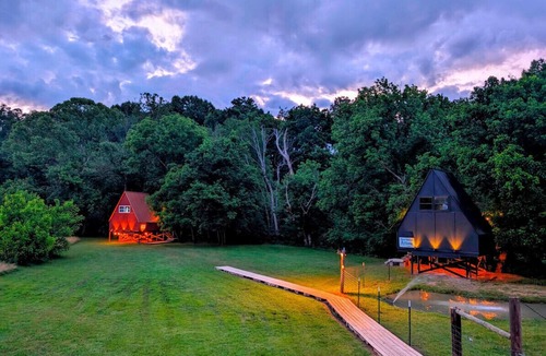 Newport Cabin | Treehouse A-Frame on Goat farm