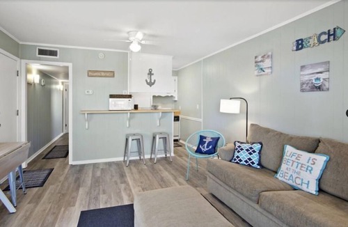 North Myrtle Beach Condo | Turtles Nest - private beach access, inlet/partial ocean views. New kitchen 2025