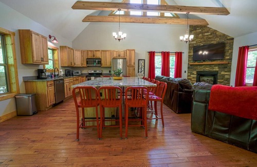 Dahlonega House | Two Cabins with Hot Tubs - Playground - Sleeps 22