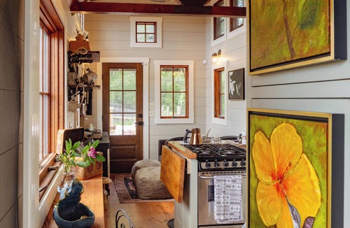 Cullowhee House | Two Cozy Designer Tiny Homes Private Compound Mountain Views Near Lake Glenville