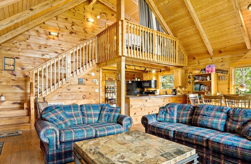 Lake Lure Cabin | Views, Mirror Lake Access, Wood Fireplace - Juve' Cabin by Carolina Properties