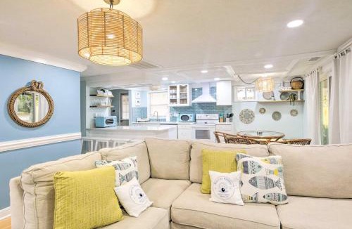 Atlantic Beach House | Walk to Ocean: Home w/Fire Pit in Atlantic Beach