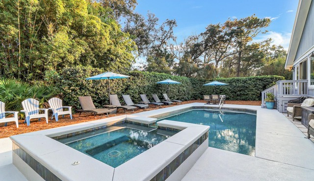 3rdRowOcean Palmetto Dunes Dog Friendly Home w/FREE Pool/Spa Heat Seasonally