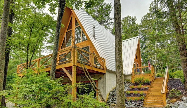 A-Frame Nest | Cabin in Hendersonville, NC | 3 Bedrooms + Loft (Sleeps 12)