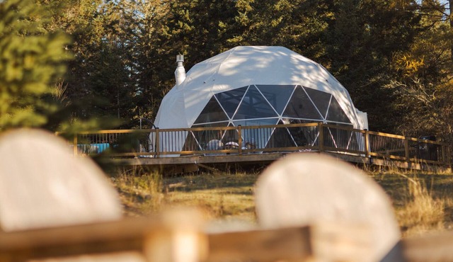A secluded dome cabin offering a space of rest to restore body, soul, and spirit