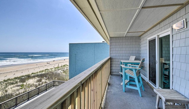 Beachfront Nags Head Condo w/Private Balcony!