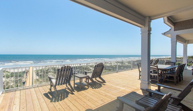 Beautiful new Custom Oceanfront home with XL covered decks, pool and elevator.