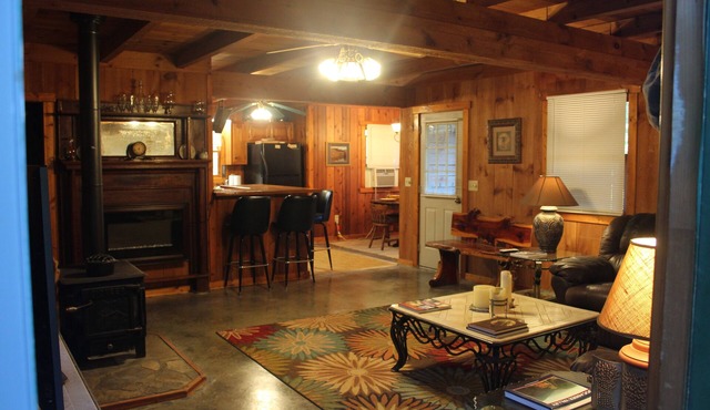 Charming Cabin in the Eastatoee Valley, and a deck on the river.