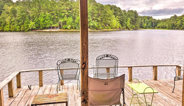 Cheery Swansea Home on Calmont Pond w/Dock!