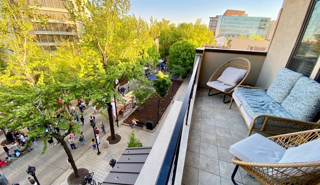 Downtown Condo w/Balcony & Amazing view overlooking Main Street