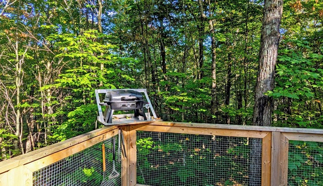 Elevated perched treehouse on the cliff at Lac Cordon | Lodging #15