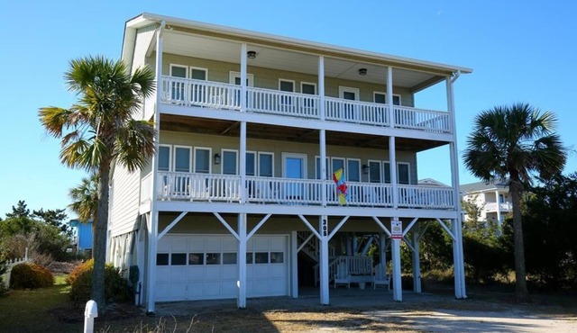 Experience coastal bliss at Holden Haven, a spacious 4-bed retreat in Holden Beach.