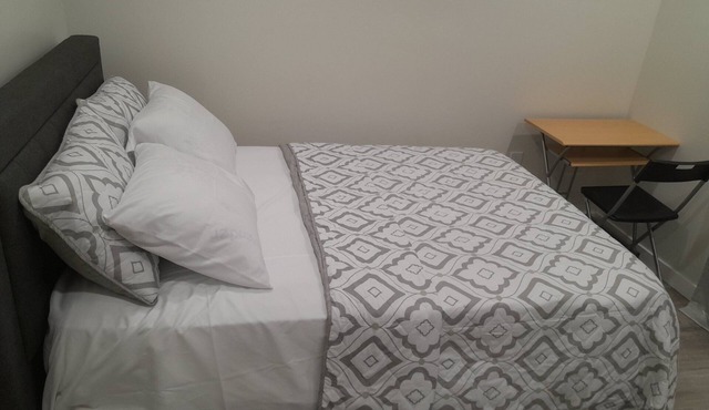 Furnished basement with seperate entrance ,living room,washroom and kitchenette