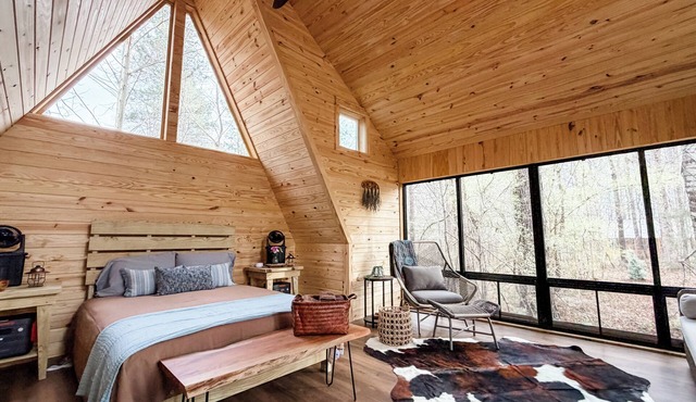 Glamping in Style at Kerr Lake — "Tranquility Cabin"