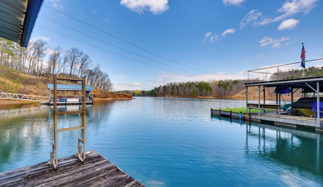 Home 11 Mi to Clemson: Lake-View Balcony & Dock!
