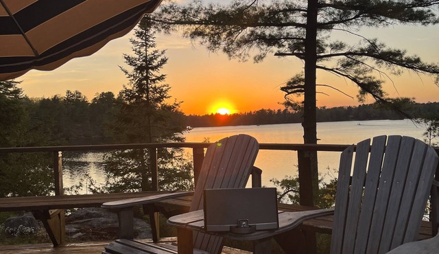 Iconic Double A Frame Island Cottage in the Muskokas