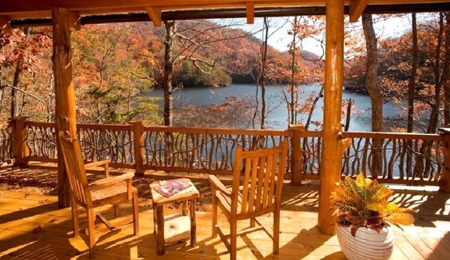 Island Lodge on Bear Lake Surrounded By Water- Private Peninsula Great Decks